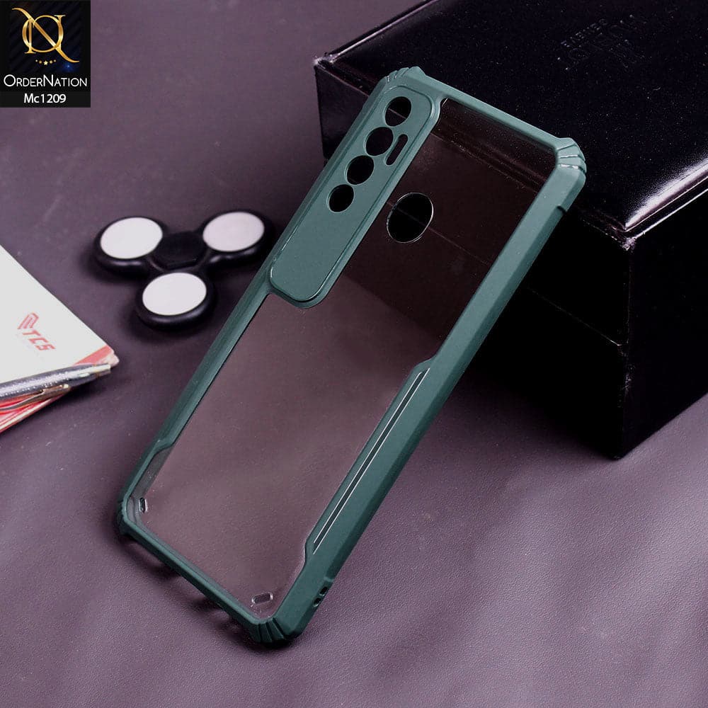 Tecno Spark 7P Cover - Green - Hybrid Tpu Pc Case