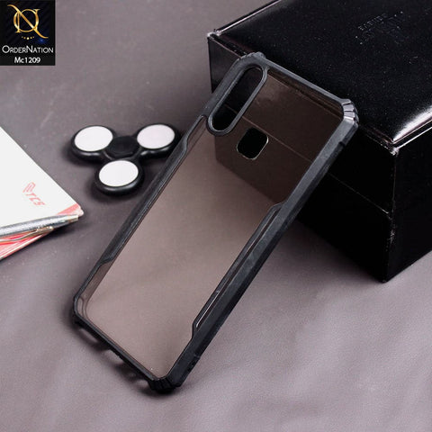 Vivo Y12 Cover - Black - Hybrid Style Tpu Pc Case