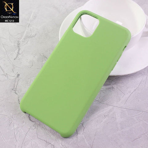 iPhone 11 Pro Max Cover - Green - Design 1 - Soft Shockproof Sillica Gel Case