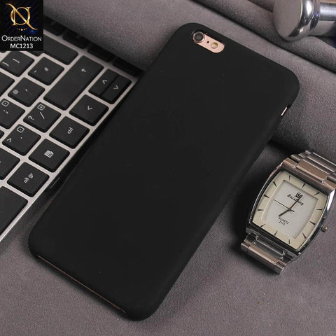 iPhone 6s Plus / 6 Plus - Black - Soft Shockproof Sillica Gel Case