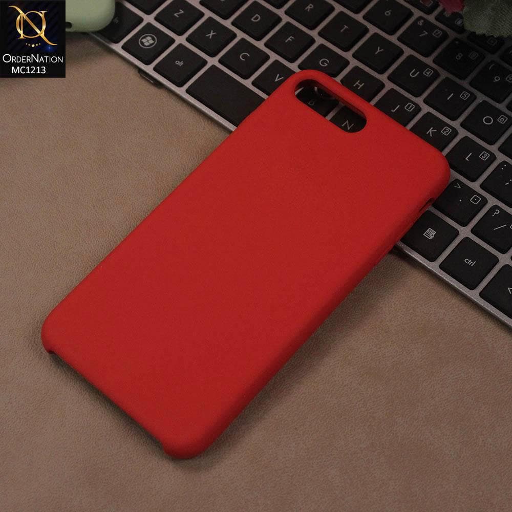 iPhone 8 Plus / 7 Plus - Red - Soft Shockproof Sillica Gel Case