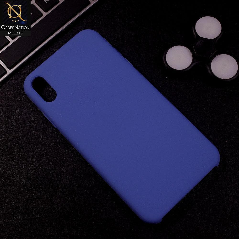 iPhone XS / X - Sky Blue - V2 - Soft Shockproof Sillica Gel Case