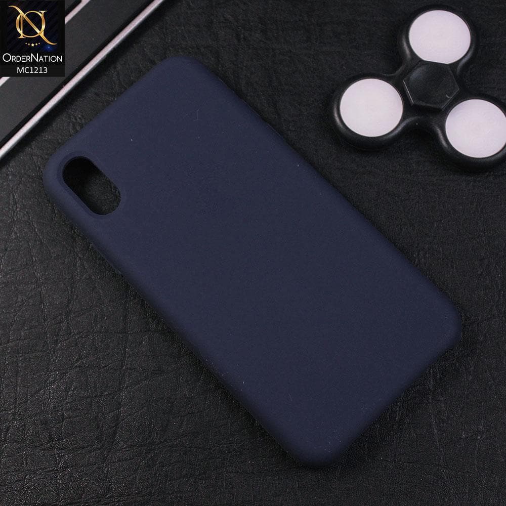 iPhone XS Max - Midnight Blue - Soft Shockproof Sillica Gel Case