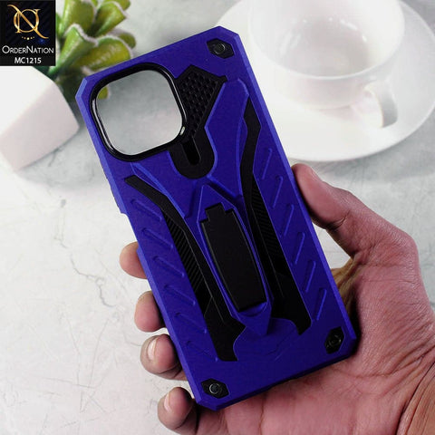 Xiaomi Mi 11 Lite Cover - Blue - Luxury Hybrid Shockproof Stand Case