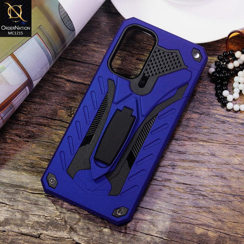 Oppo Reno 5 5G Cover - Blue - Luxury Hybrid Shockproof Stand Case