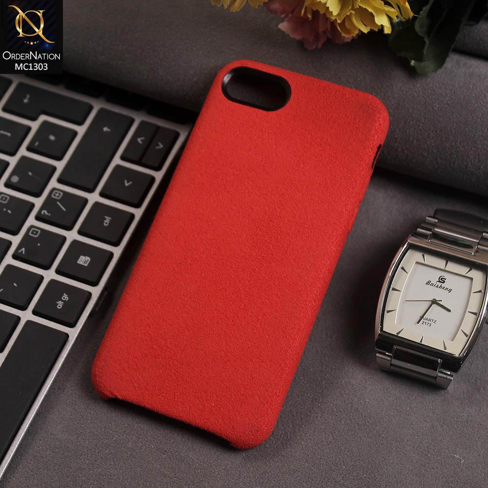 iPhone 8 / 7 Cover - Red - Texture Surface PC Protective Case