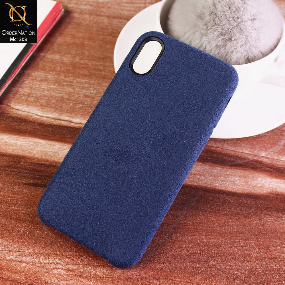 iPhone XS / X Cover - Blue - Texture Surface PC Protective Case