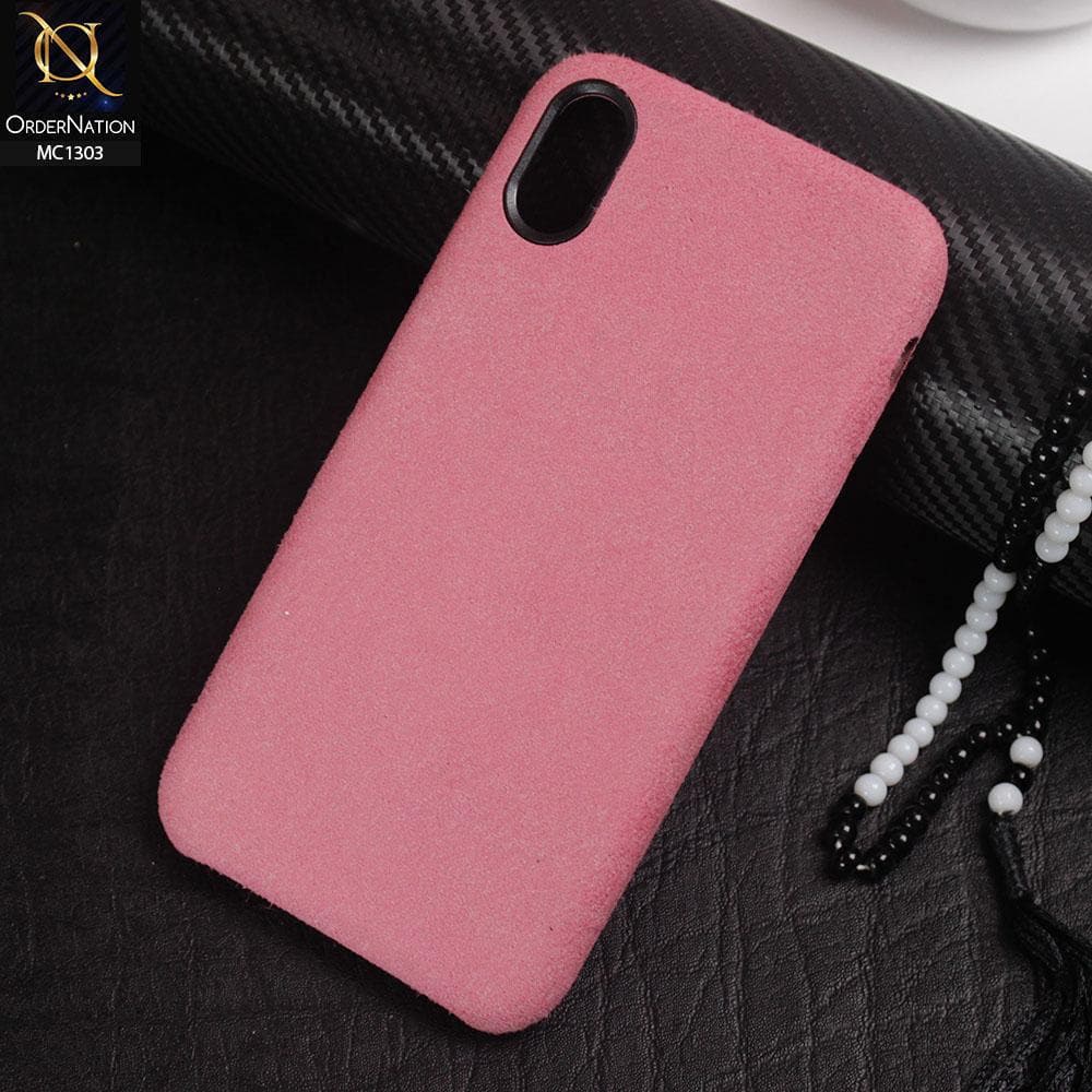 iPhone XR Cover - Pink - Texture Surface PC Protective Case