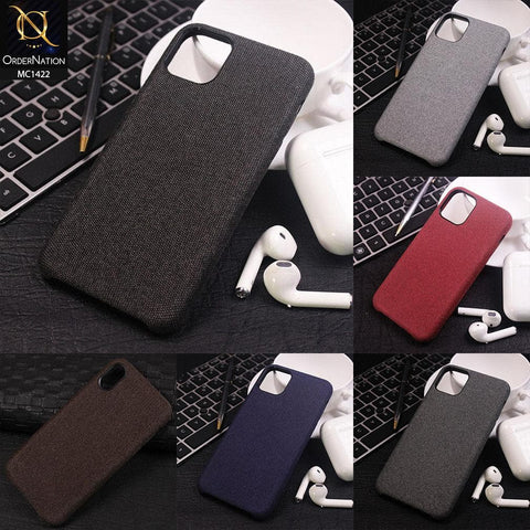 iPhone XS Max Cover - Dark Gray - Jeans Texture PC Case