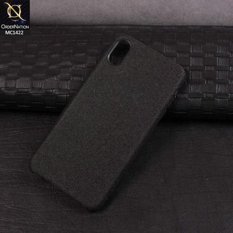 iPhone XS / X Cover - Black - Jeans Texture PC Case