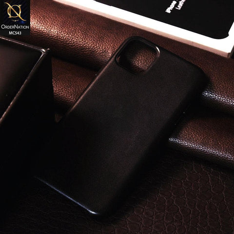 iPhone 11 Pro Cover - Black - Luxury Elegant Leather Soft Case