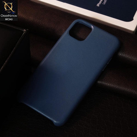 iPhone 11 Pro Max Cover - Alaskan Blue - Luxury Elegant Leather Soft Case