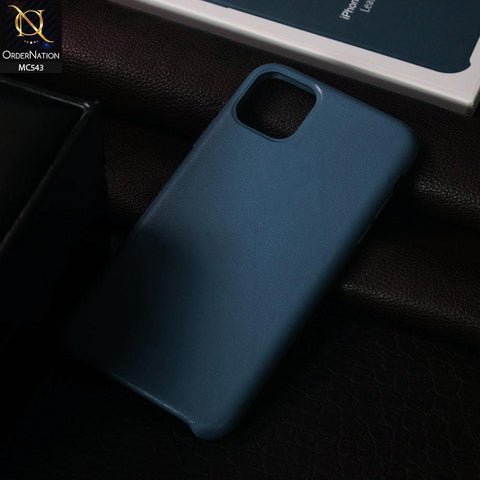 iPhone 13 Pro Max Cover - Light Blue - Luxury Elegant Leather Soft Case