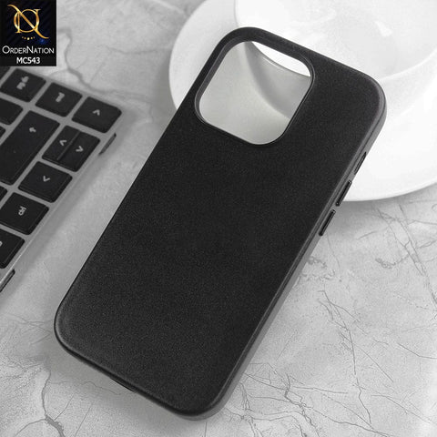 iPhone 14 Pro  Cover - Black -  Luxury Elegant Leather Soft Case