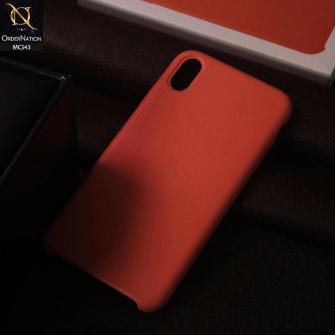 iPhone XS / X Cover - Clementine Orange - Luxury Elegant Leather Soft Case