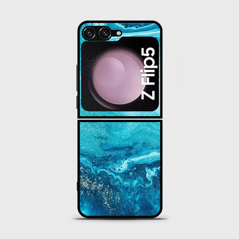 Samsung Galaxy Z Flip 5 5G  Cover- Mystic Marble Series - HQ Premium Shine Durable Shatterproof Case