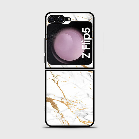 Samsung Galaxy Z Flip 5 5G  Cover- Mystic Marble Series - HQ Premium Shine Durable Shatterproof Case