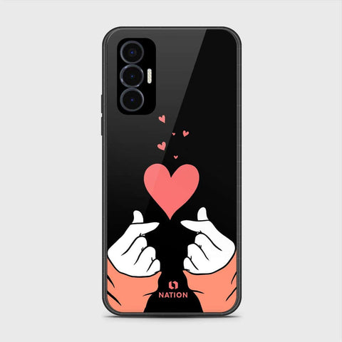 Tecno Pova 3 Cover- Onation Heart Series - HQ Premium Shine Durable Shatterproof Case