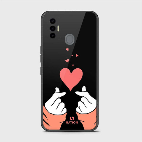 Tecno Spark 7 Cover- Onation Heart Series - HQ Premium Shine Durable Shatterproof Case