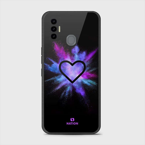 Tecno Spark 7 Cover- Onation Heart Series - HQ Premium Shine Durable Shatterproof Case