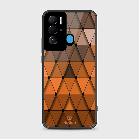 Tecno Pova Neo Cover- Onation Pyramid Series - HQ Ultra Shine Premium Infinity Glass Soft Silicon Borders Case