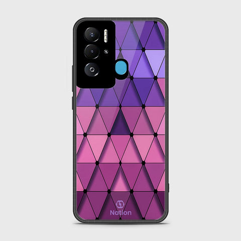 Tecno Pova Neo Cover- Onation Pyramid Series - HQ Ultra Shine Premium Infinity Glass Soft Silicon Borders Case