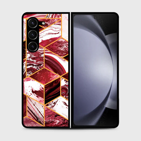 Samsung Galaxy Z Fold 5 5G  Cover- O'Nation Shades of Marble Series - HQ Premium Shine Durable Shatterproof Case