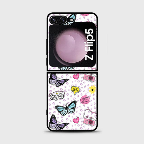 Samsung Galaxy Z Flip 5 5G  Cover- Vanilla Dream Series - HQ Premium Shine Durable Shatterproof Case