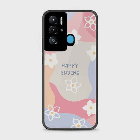 Tecno Pova Neo Cover- Happy Series - HQ Ultra Shine Premium Infinity Glass Soft Silicon Borders Case