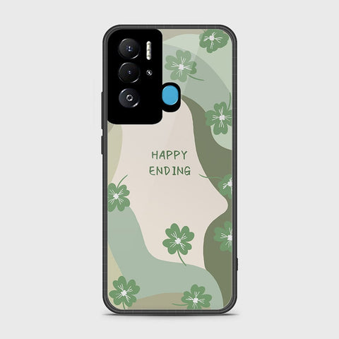 Tecno Pova Neo Cover- Happy Series - HQ Ultra Shine Premium Infinity Glass Soft Silicon Borders Case