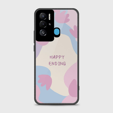 Tecno Pova Neo Cover- Happy Series - HQ Ultra Shine Premium Infinity Glass Soft Silicon Borders Case