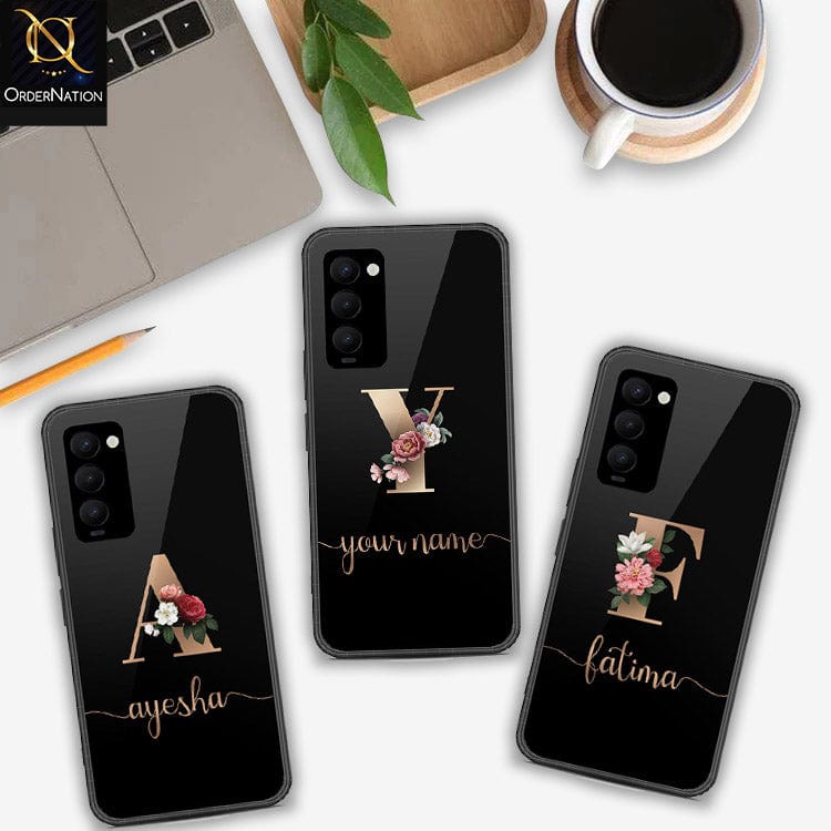 Tecno Camon 18P Cover- Personalized Alphabet Series - HQ Premium Shine Durable Shatterproof Case - Soft Silicon Borders