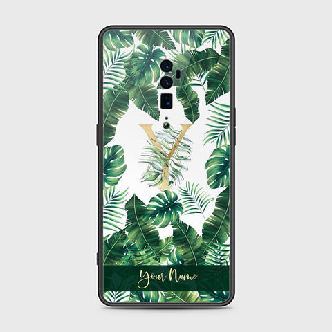 Oppo Reno 10x Zoom Cover- Personalized Alphabet Series - HQ Ultra Shine Premium Infinity Glass Soft Silicon Borders Case