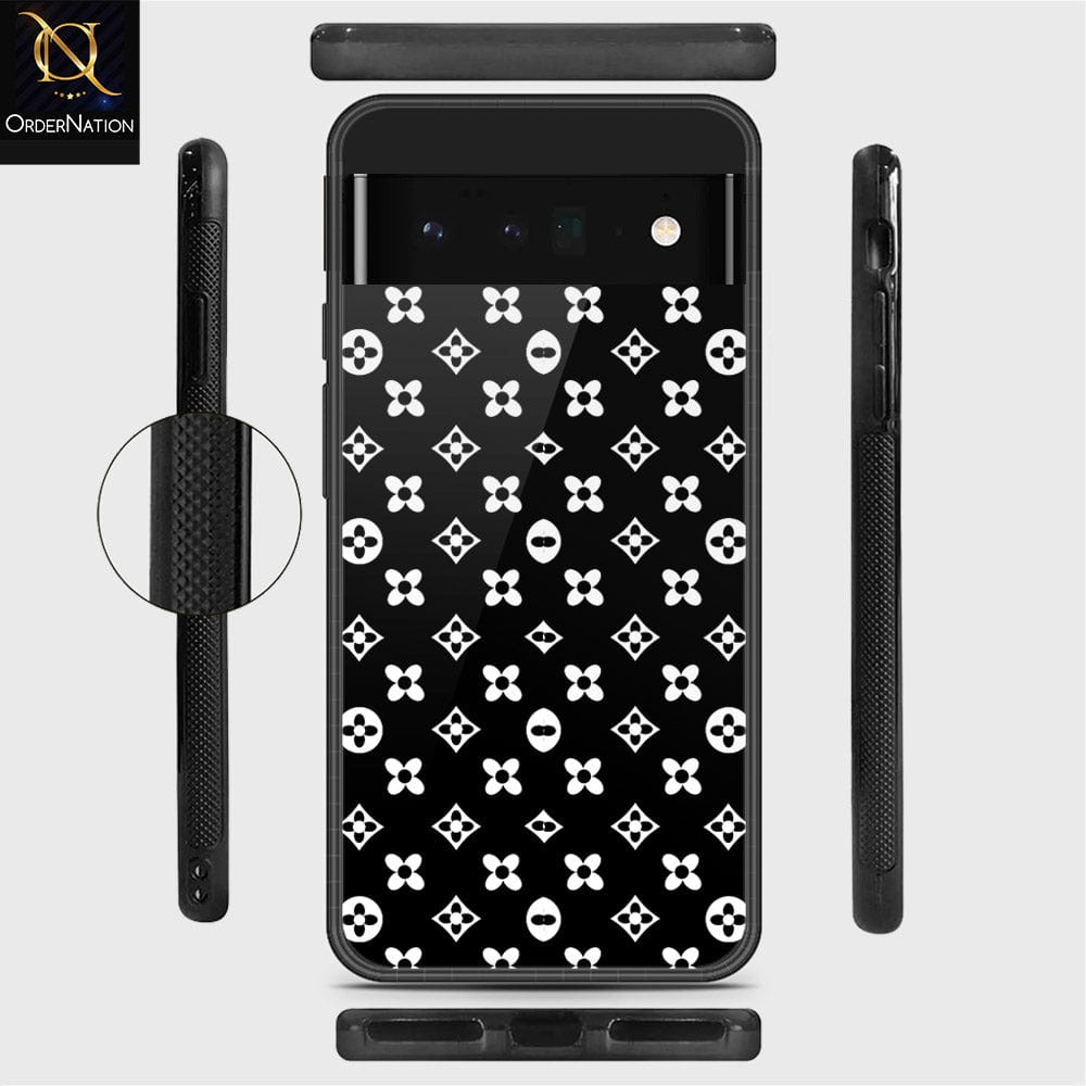 Gray Louis Vuitton Logo Google Pixel 6 Pro Clear Case