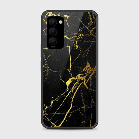 Tecno Camon 18 Cover- Black Marble Series - HQ Premium Shine Durable Shatterproof Case - Soft Silicon Borders