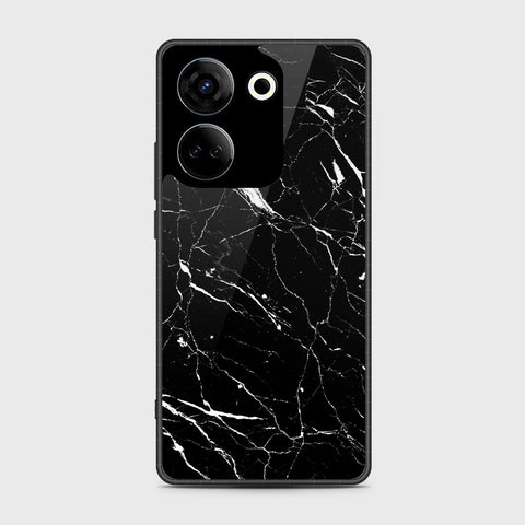 Tecno Camon 20 Pro  Cover- Black Marble Series - HQ Premium Shine Durable Shatterproof Case