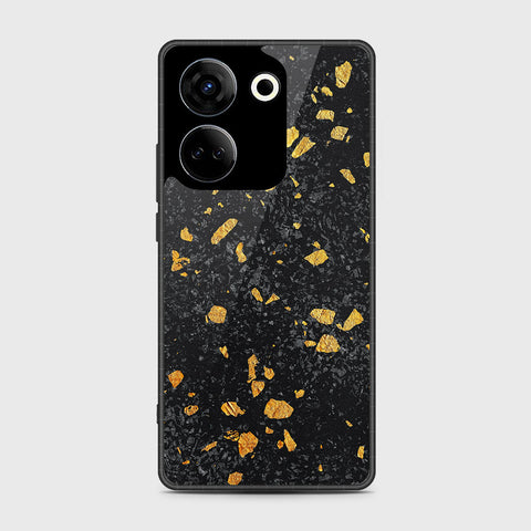 Tecno Camon 20 Pro  Cover- Black Marble Series - HQ Premium Shine Durable Shatterproof Case