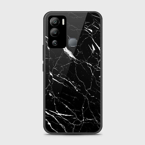 Infinix Hot 12i Cover- Black Marble Series - HQ Premium Shine Durable Shatterproof Case