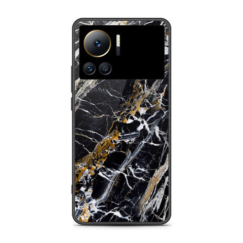 Infinix Note 12 VIP  Cover- Black Marble Series - HQ Premium Shine Durable Shatterproof Case