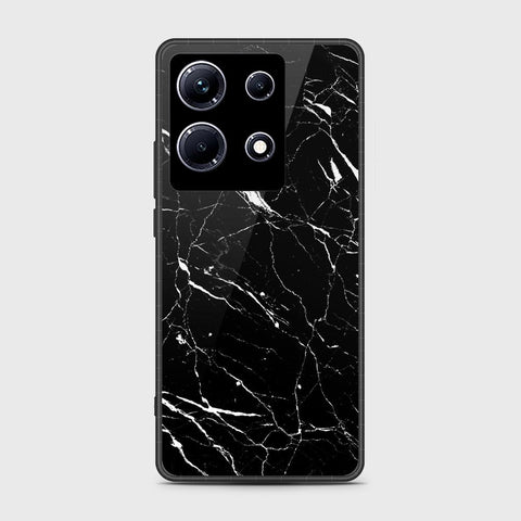 Infinix Note 30   Cover- Black Marble Series - HQ Premium Shine Durable Shatterproof Case