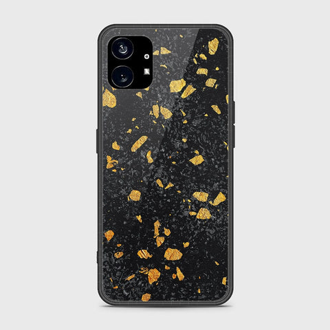 Nothing Phone 1 Cover- Black Marble Series - HQ Premium Shine Durable Shatterproof Case - Soft Silicon Borders