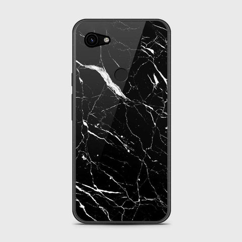 Google Pixel 3a XL Cover- Black Marble Series - HQ Premium Shine Durable Shatterproof Case