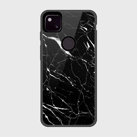 Google Pixel 4a 4G Cover- Black Marble Series - HQ Premium Shine Durable Shatterproof Case