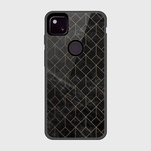 Google Pixel 4a 4G Cover- Black Marble Series - HQ Premium Shine Durable Shatterproof Case