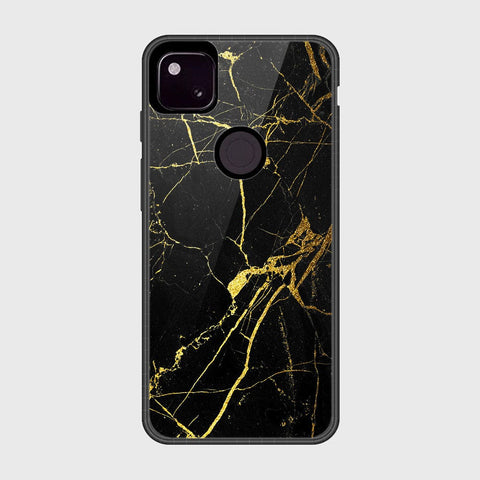 Google Pixel 4a 4G Cover- Black Marble Series - HQ Premium Shine Durable Shatterproof Case