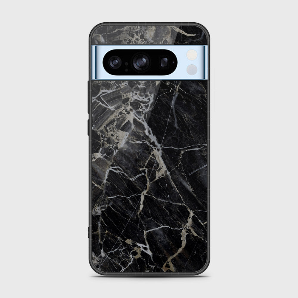 Google Pixel 8 Pro Cover- Black Marble Series - HQ Premium Shine Durable Shatterproof Case