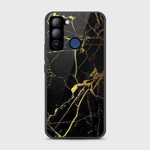 Tecno Pop 5 LTE Cover- Black Marble Series - HQ Premium Shine Durable Shatterproof Case