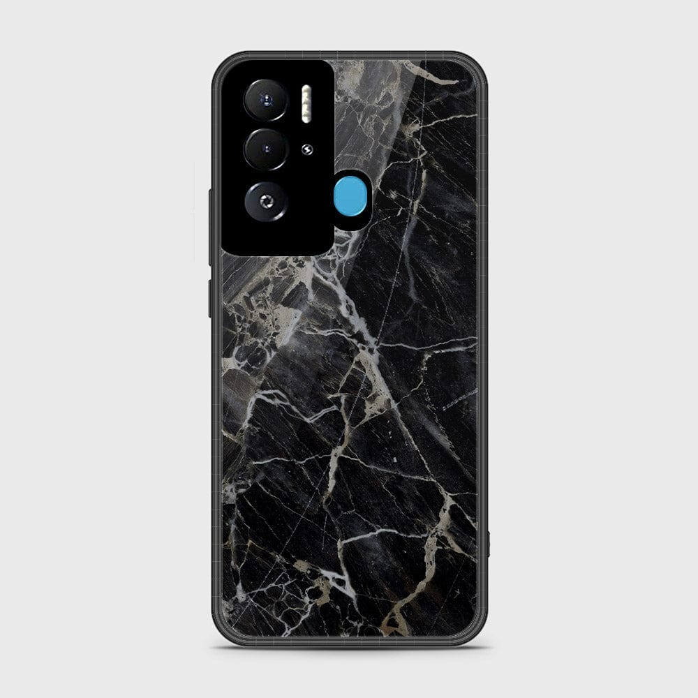 Tecno Pova Neo Cover- Black Marble Series - HQ Premium Shine Durable Shatterproof Case