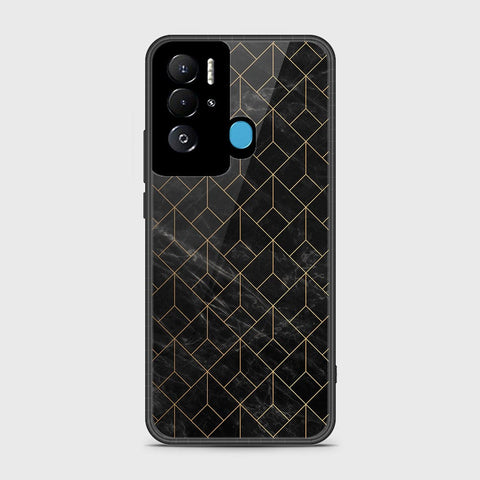 Tecno Pova Neo Cover- Black Marble Series - HQ Ultra Shine Premium Infinity Glass Soft Silicon Borders Case