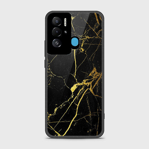 Tecno Pova Neo Cover- Black Marble Series - HQ Ultra Shine Premium Infinity Glass Soft Silicon Borders Case